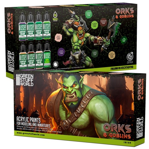 Set Pintura - Orcos y Goblins - Aerografo y Pincel acrilico - Modelismo - Imagen 3 de 3