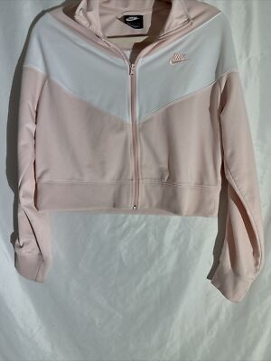 nike swoosh track jacket in pink