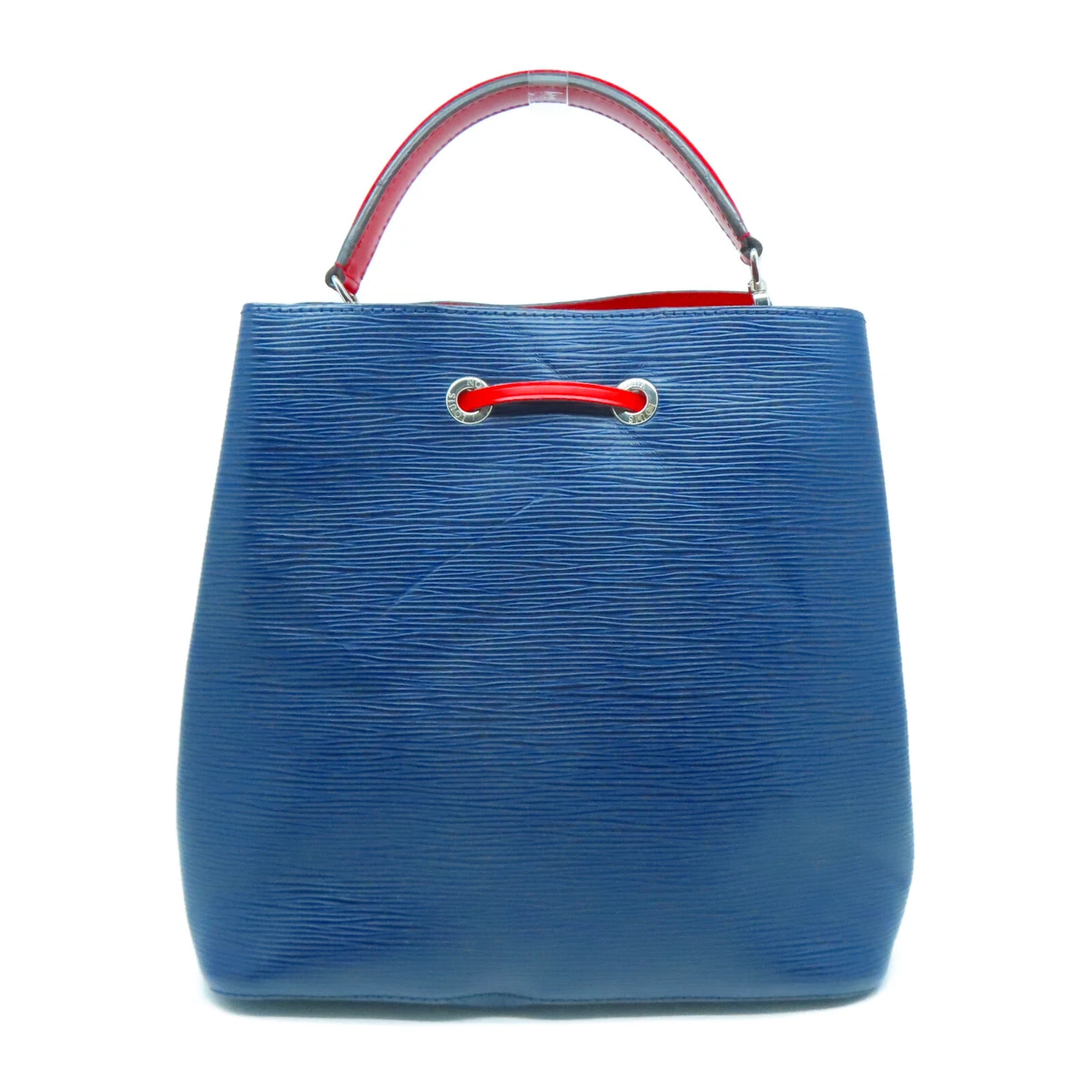 Louis vuitton blue store and red purse