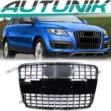 For Audi Q7 2007-2015 honeycomb grill front bumper radiator grille chrome