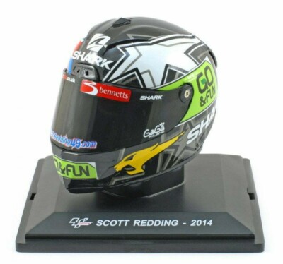 DEAGOSTINI 1/5 SHARK RACE HELM SCOTT REDDING GO&FUN HONDA 12TH MOTOGP 2014