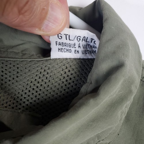Worldwide Sporstman Shirt Mens Fishing Large Tall LT Green Cargo Vented - Picture 5 of 14