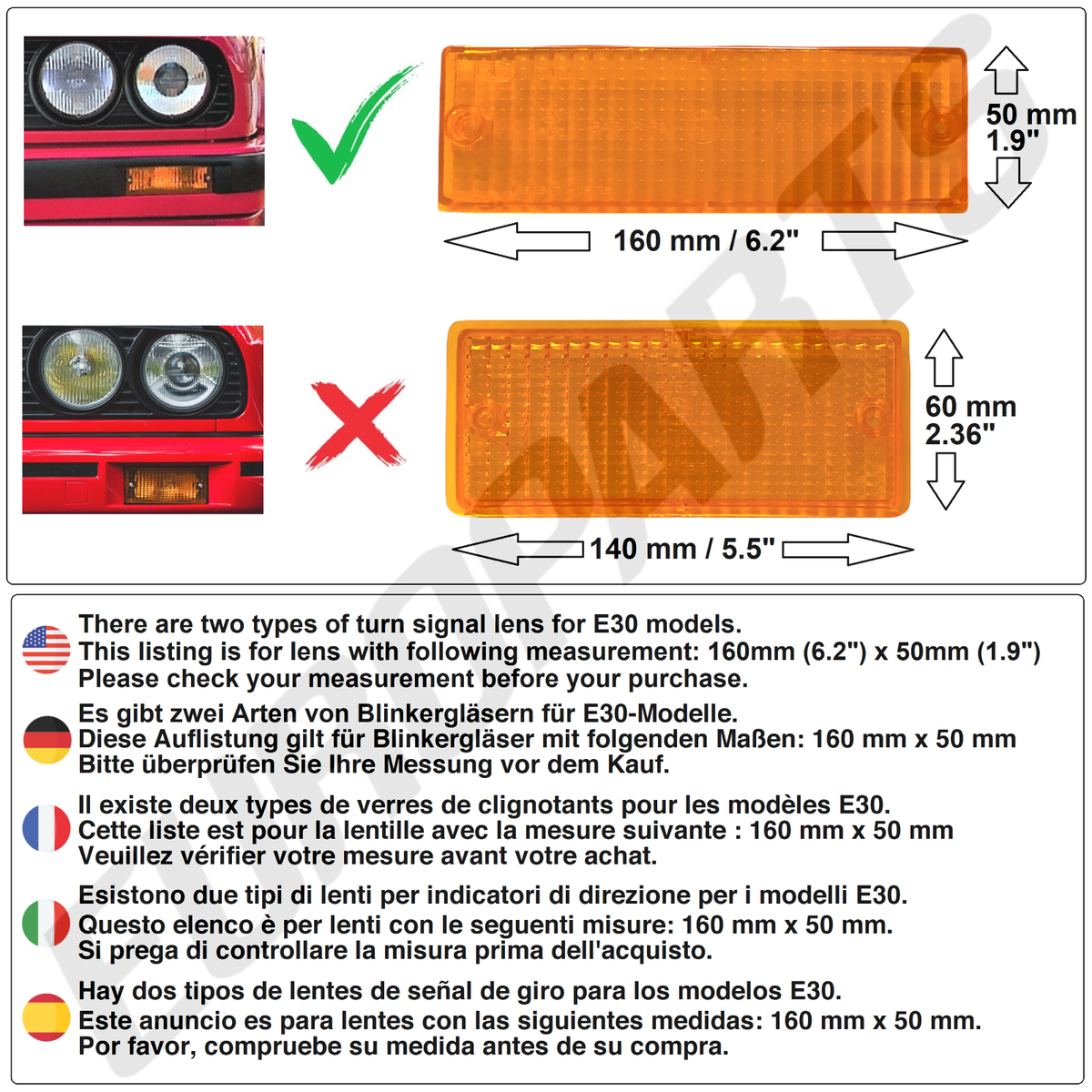 りんか 81731-17051 Toyota OEM Genuine LENS, SIDE TURN SIGNAL LAMP, RH/LH