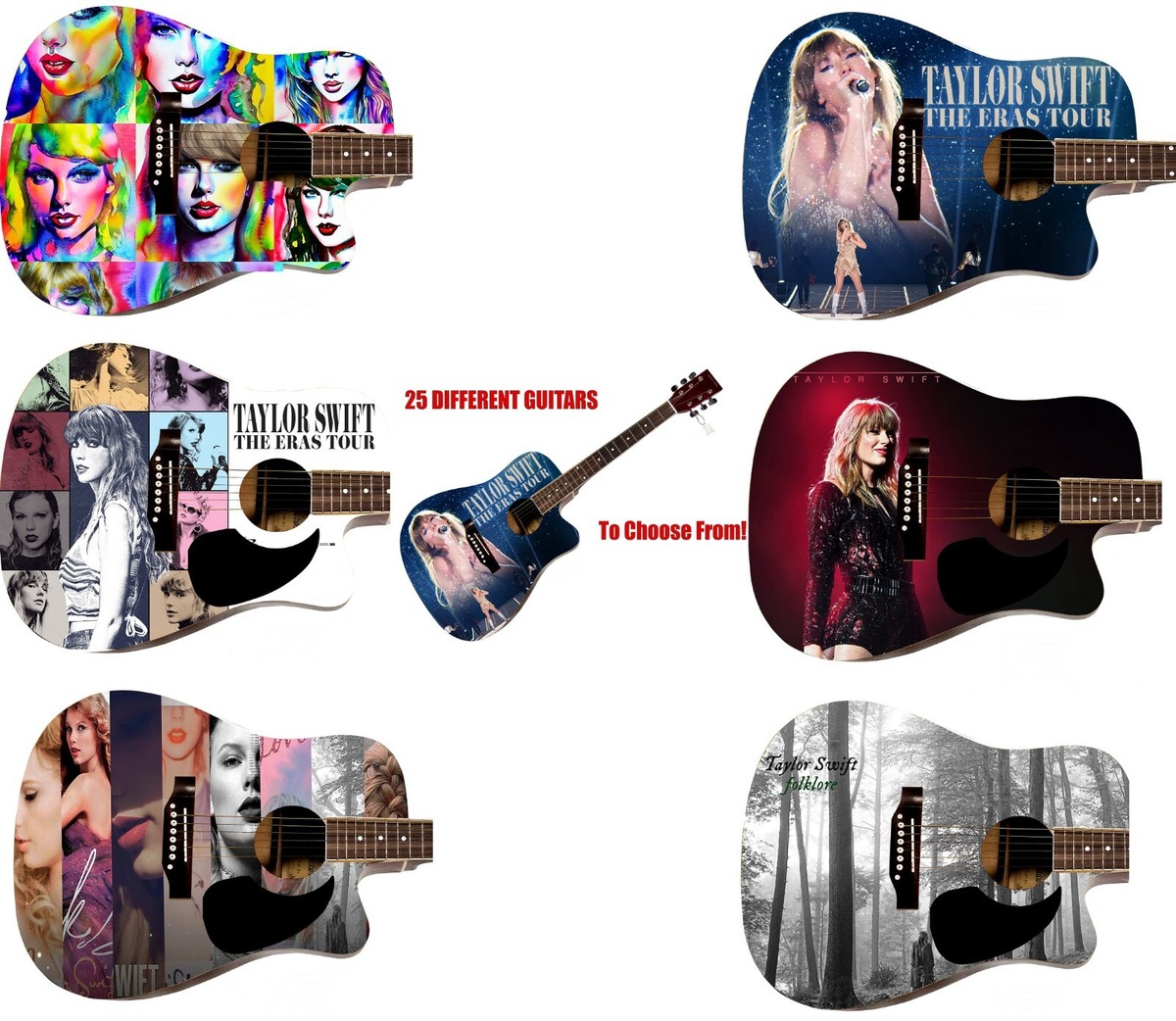 Taylor Swift Custom Graphics Guitar (25 Choices!) 41