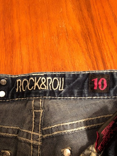 Girls Rock And Roll Cowgirl Skinny Leg Western Blue Jeans MidRiseFit Size 10X24” - Picture 4 of 11