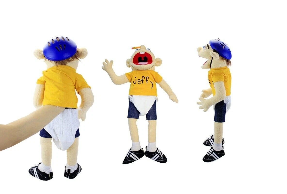 Asdomo Jeffy Boy Plush Stuffed Hand Puppet 60 Cm Action, 45 OFF