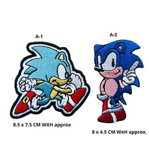 Sonic The hedgehog Game Sonic Movie patch Embroidered Badge Iron On/Sew On N-271