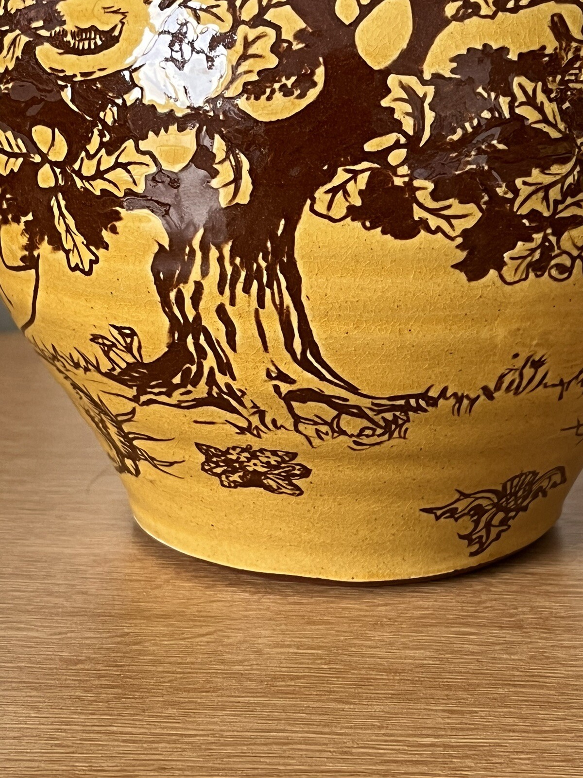 Large Slipware Studio Pottery Jug Harry Juniper Bideford 1977 Signed