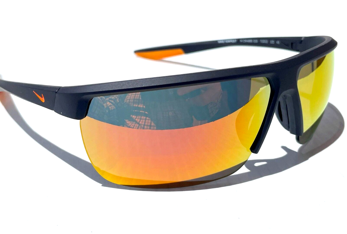 NEW Nike TEMPEST M Matte Gridiron Grey Frame Orange Mirror