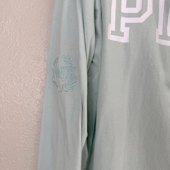 UNDERCOVER Victoria's Secret T shirt rosa con cappuccio leggera manica lunga L