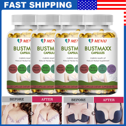 BustMaxx  Breast Growth Pills All Natural Breast Herbs for Breast Growth Bigger - Picture 1 of 18