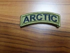 U.S.ARMY BADGE, TAB, ARCTIC, SCORPION ,WITH HOOK LOOP FASTENER