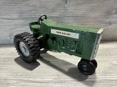 Vintage Slik Toy 9890 Green Tractor For Parts Or Repair