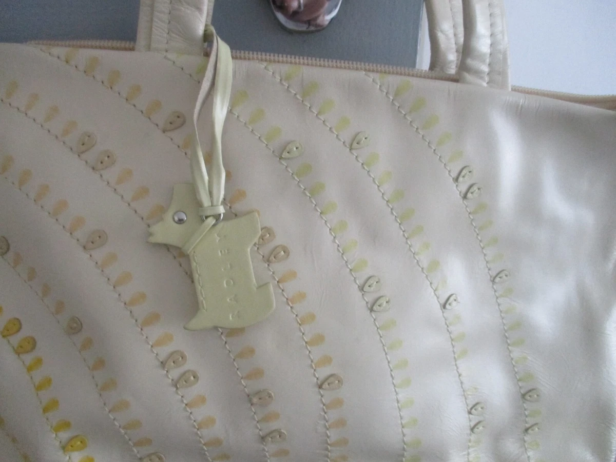 Pale yellow 2025 leather handbag