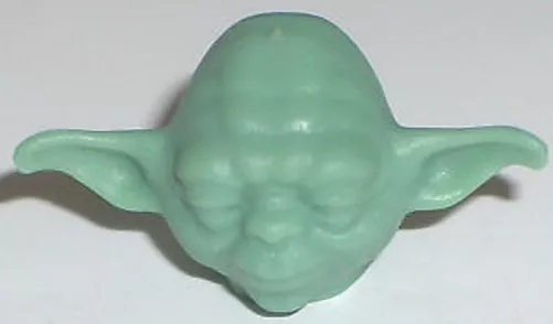 LEGO STAR WARS Minifig Head Modified Yoda Sand Green eBay