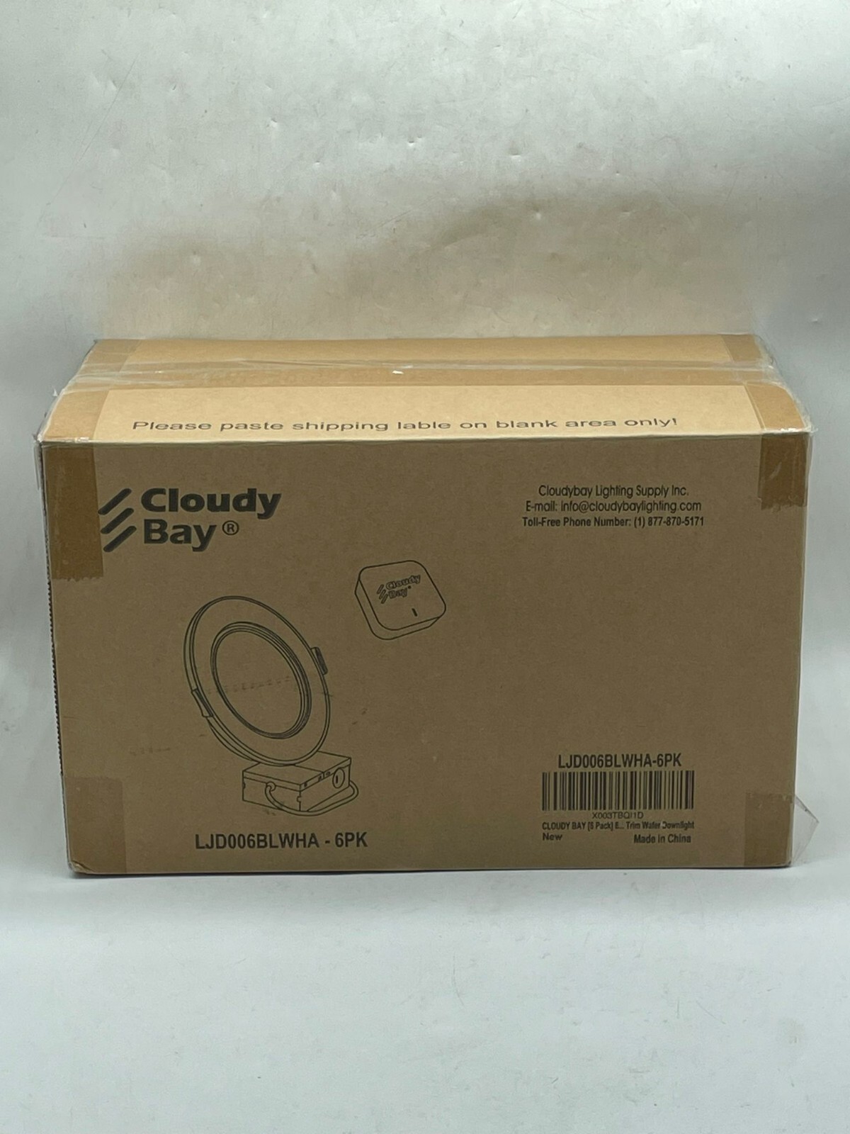 CLOUDY BAY [6 Pack] 6 Inch Smart LED Recessed Ceiling Light with RGB Back Light