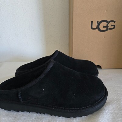 Suede Uggs Slides Size NEW KIDS UNISEX SIZE BLACK UGG CLASSIC