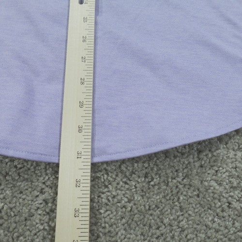 David Donahue Dress Shirt Mens 16 Medium Large Button Up Regular Fit Fusion Knit - 第 9/11 張圖片