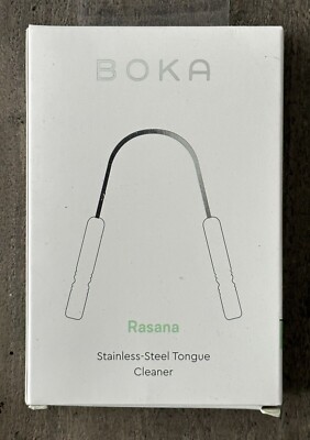 BOKA Rasana Stainless Steel Tongue Cleaner - Removes Buildup & Freshens Breath