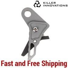 Killer Innovations Velocity Trigger Shoe for Glock Gen 1 2 3 4 Grey Black Safety