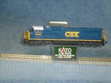 KATO N SCALE #176-7610 SD70M FLAT RADIATOR CSX LOCOMOTIVE #4695