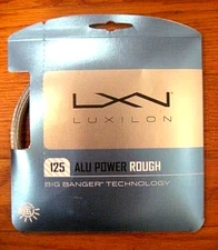 Luxilon ALU Power Rough 125 Tennis String - Silver - 17 Gauge