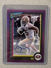 2022 Panini Classics Eli Mitchell Purple Auto  #/25 San Francisco 49ers