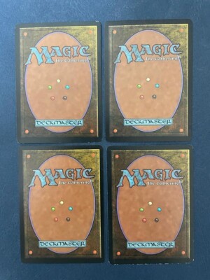 MTG 4X JAPANESE 5TH EDITION POX NM MAGIC THE GATHERING BLACK RARE