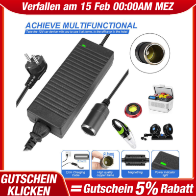 Auto Netzteil AC-DC Auto Zigarettenanzünder Adapter, 110V-220V Auf