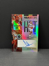 2019-20 Hoops Premium DaQuan Jeffries Silver Prizm RC Auto Hot Sig #HS-DQJ Kings
