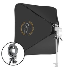 Glow 31 x 31" Quick Softbox with Shoe Mount S-Type Flash Bracket 80x80cm 