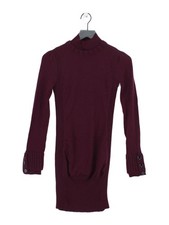 Karen Millen Jumper Mini Dress XS in Purple