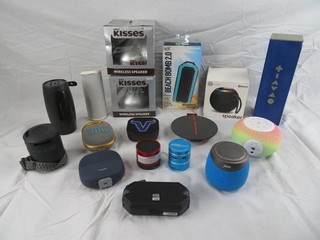 PREOWNED/UNTESTED/FOR PARTS Lot of 17 Speakers (JBL Bose iJoy etc.)