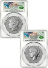2026-P Morgan and Peace Dollar Reverse Proof 2-Coin Set CAC PR70 FDD Founders
