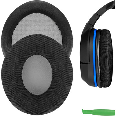 Ersatz-Ohrpolster Netzgewebe Schwarz für Turtle Beach Kopfhörer P11 PX21 PX22