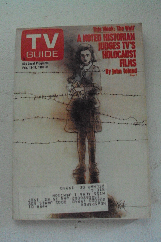 TV Guide 1982, Holocaust movies, haunting cover, has mailing label