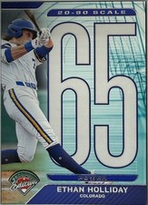 Ethan Holliday 2025 Panini Prospect Edition 20-80 Scale