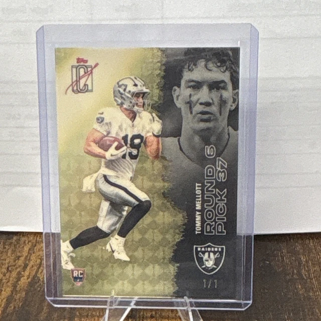 Tommy Mellott 2025 Topps Signature #236 Superfractor 1/1 Rookie Raiders Montana