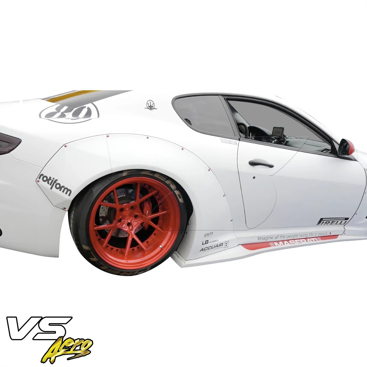 VSaero FRP LBPE Wide Body Side Skirts 4pc for GranTurismo Maserati 08-17 vsaero