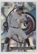 2023 Topps Finest Lava Refractor 67/100 Oswaldo Cabrera #41 Rookie RC b4d