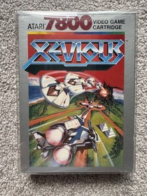 Xevious Atari 7800, 1987 Complete CIB w/ Warranty Card Tested Working