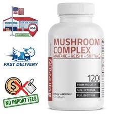 Maitake - Reishi - Shiitake | Triple Mushroom Complex 600 mg | 120 Capsules