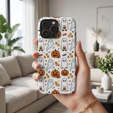 Halloween Ghosts Pumpkin Phone Case Spooky Cute Halloween Design