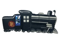 1 Pottery Barn Polar Express Black Train Engine Pillow Bed Couch Movie Fun NEW