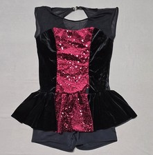 WEISSMAN Dance Costume Size LC 14 Sequins Sparkle Shine Dress Up Pageant Jazz
