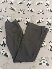 Alice and Olivia Women's Size 2 Black Cotton Flare Trouser Pants Dress Bottoms