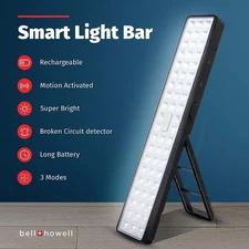 Portable Light Bar Rechargeable LED Light with Stand 1000 Lumen Brightness Home