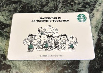 Starbucks Gift Card peanuts snoopy 3cards No balance No card case
