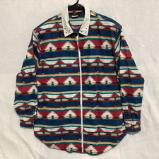 VINTAGE Roper Rodeo Western Shirt Sz 40 Cut CAT11415 90s Cowgirl USA Made Aztec