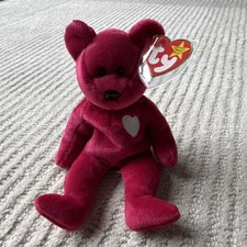 Ty Beanie Babies Valentina Retired Original Bear with Heart Tag